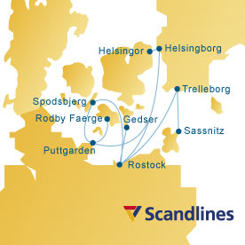 Scandlines Route Map