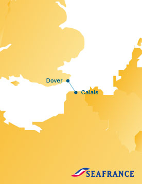 SeaFrance Route Map