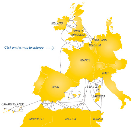 AferryGroups Map